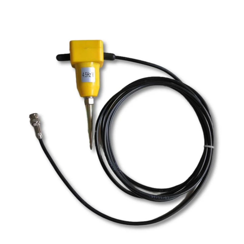 

Single Geophone 4.5 Hz Vertical with BNC Male Connector , Coaxial Shielded Cable, Seismic Geophone 4.5Hz String