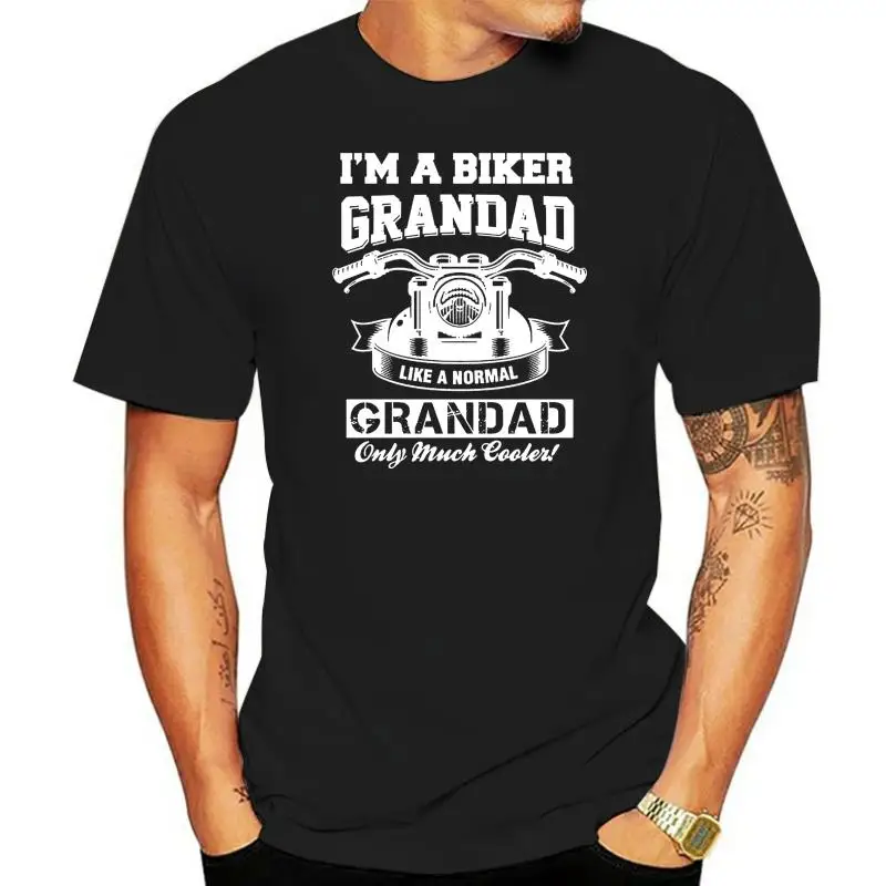 

2022 Summer Fashion Hot Sale Men T Shirt I'm A Biker Grandad Like A Normal Grandad Only Cooler T Shirt Tshirt Mens Womens