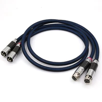 pair silver plated xlr plug audio cable g5 xlr interconnect cable with carbon fiber xlr plug balanced audio cable