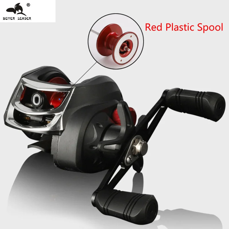 

Better Leader 2022 New Plastic Spool Max Drag 8kg Baitcasting Fishing Reel Saltwater/Freshwater Perch Pike Fishing Coil
