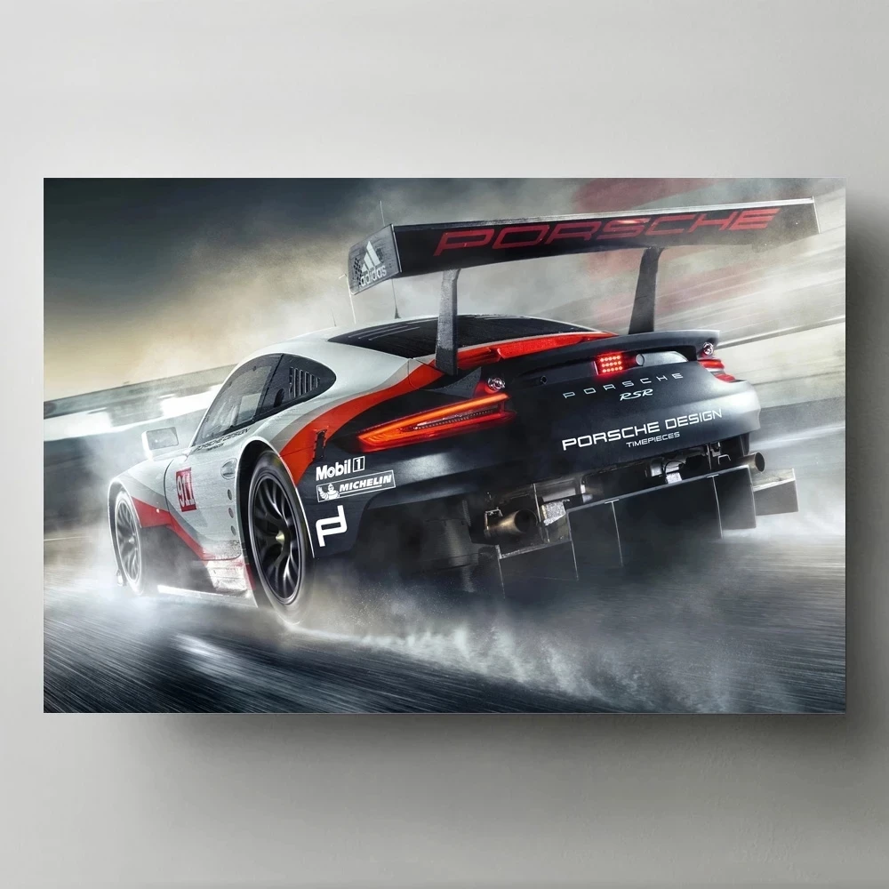 

RSR Racing Cars Back View Vehicle Modular Prints Pictures Home Decoration Painting Canvas Poster Frame Wall Art For Living Room