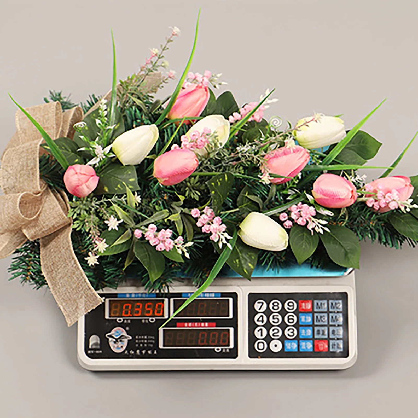 

Simulation Peony Flower Lemon Decoration Garland Home Spring Welcome Flower Decoration Wire Lighted