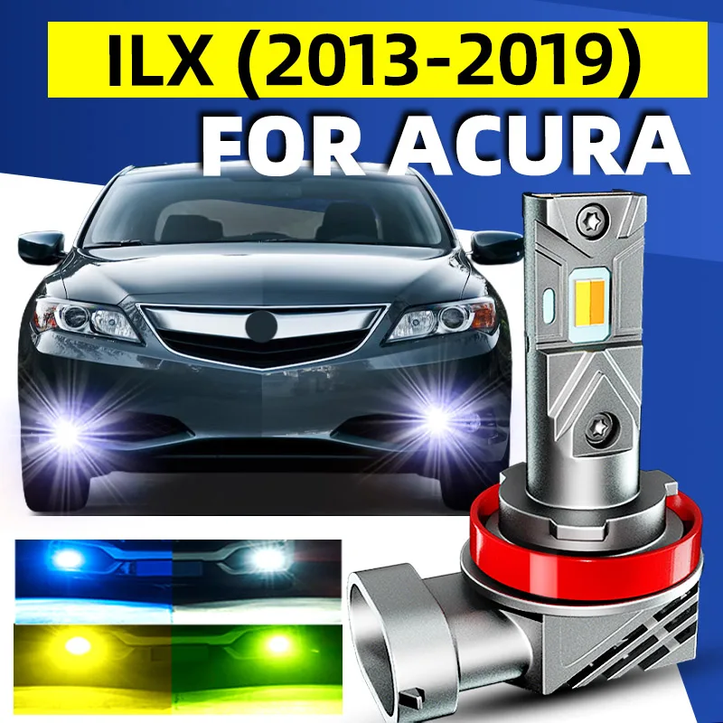 2 шт. автомобильные светодиодные передние противотуманные фары двухцветные