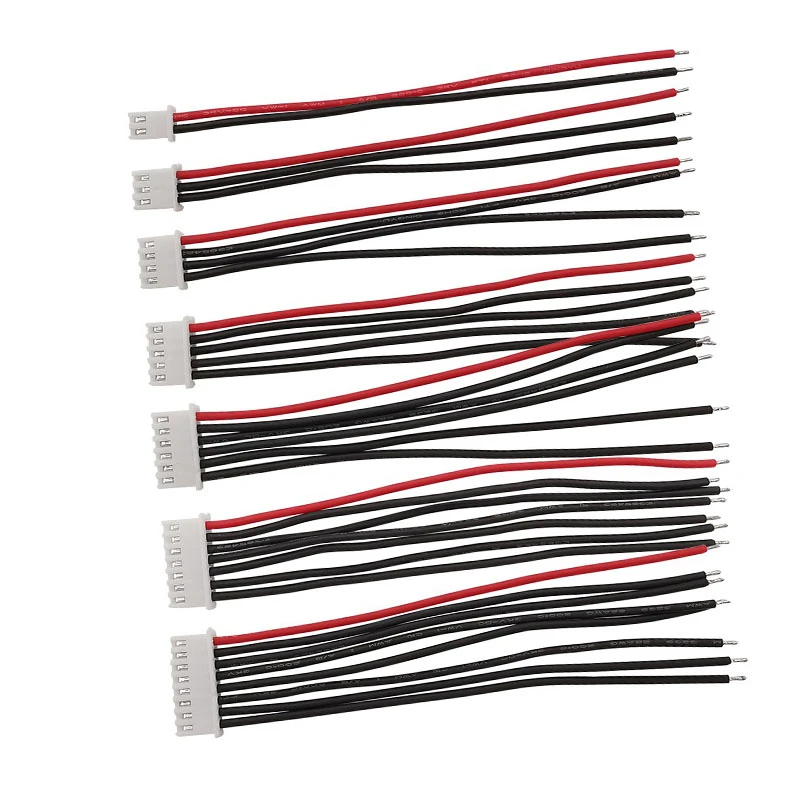 5/10 шт. Φ 1S 2S 3S 6S 7S 8S Lipo Кабель зарядного устройства для аккумуляторов B6 22AWG 10 см 15 20 30