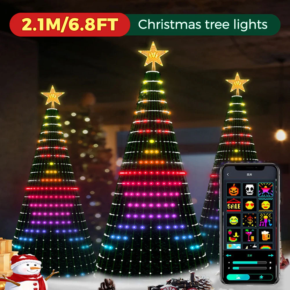 

RGB светодиодная лента Suitsamus для украшения верхушки елки