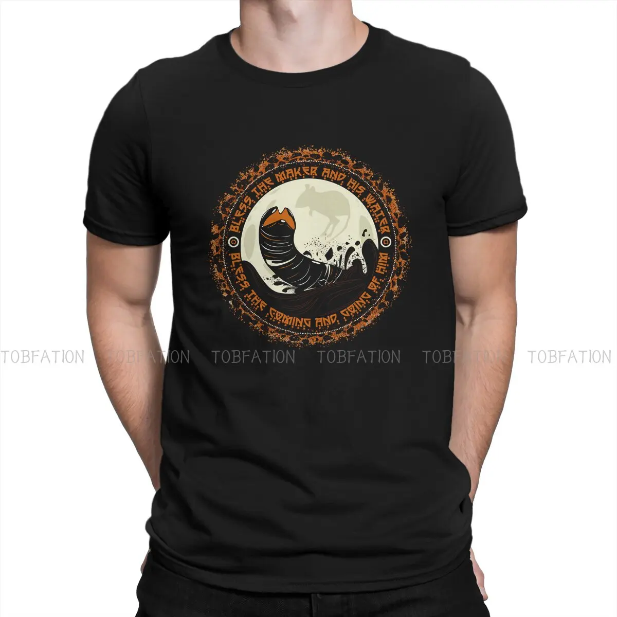 

Shai Hulud Movie Dune Men T Shirt Cotton Fashion Crewneck TShirt Harajuku Clothing