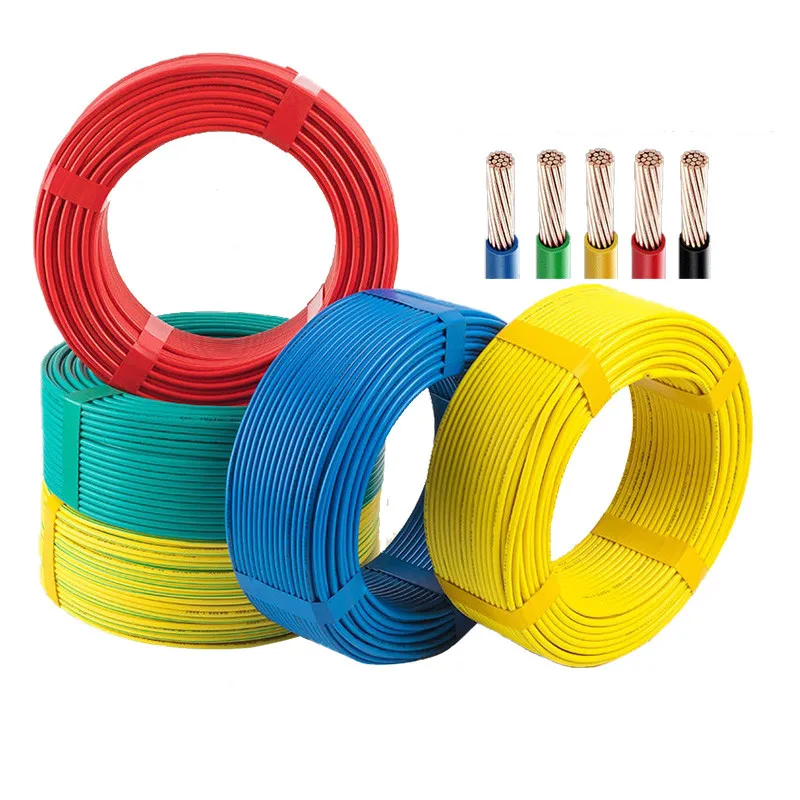 

Household wire 18/17/15/13/9/11 AWG multi-strand copper wire single core flexible wire home decoration lighting wire