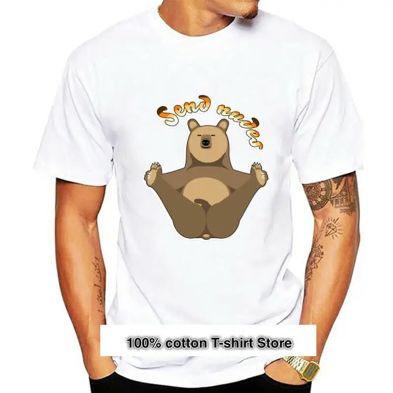 

Camiseta con estampado de Nudes Naughty Bear para hombre, camisa para mujer