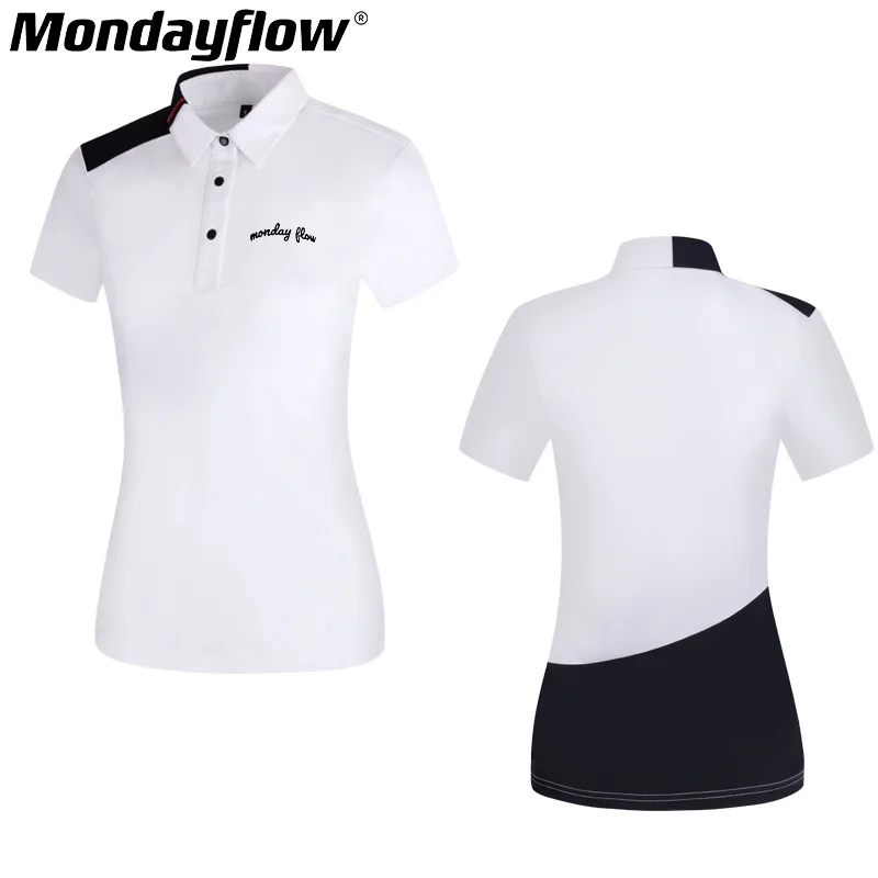 

Mondayflow Summer Ladies Clothing Golf Sports Shirt Outdoor Quick Dry Breathable POLO Shirt Women's Short Sleeve Golf T Shirt