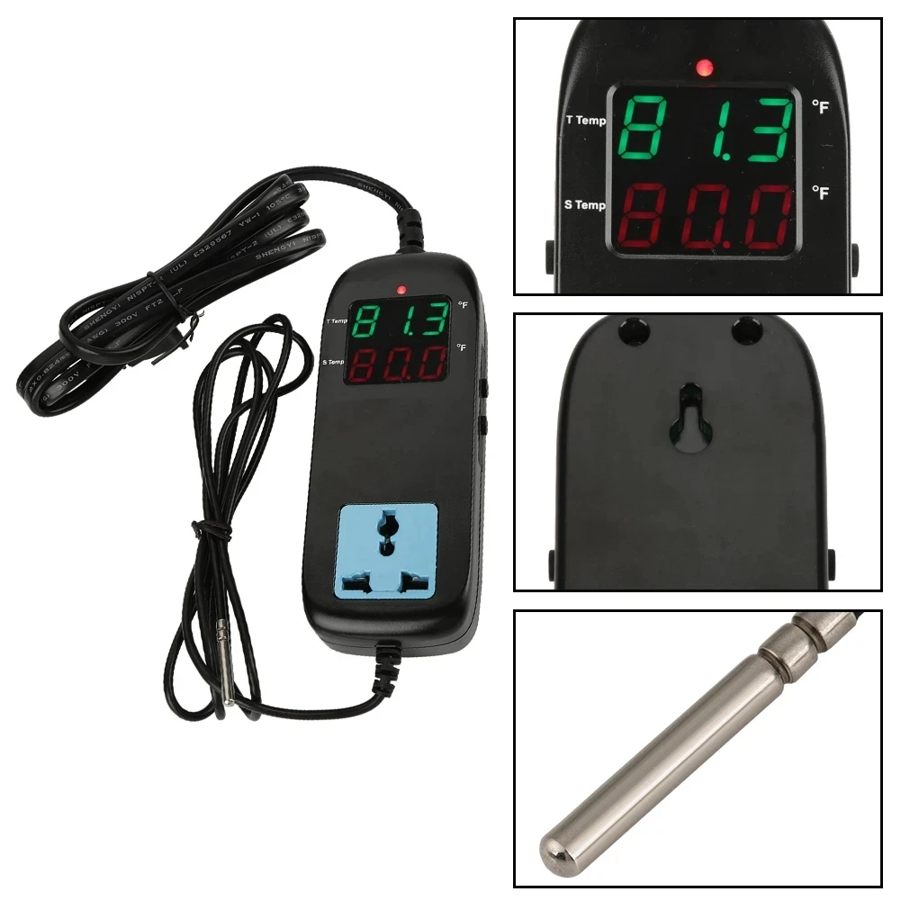 

MH-2000 intelligent electronic temperature controller thermostat output AC90-250V temperature controller with power line