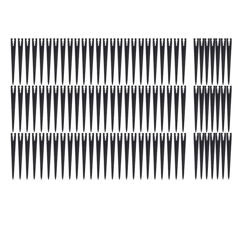 

100pcs Anchor Irrigation Drip Support Stakes Garden Watering System Watering System Parts Garden Tools For 1/4 Inch Tubing Hose