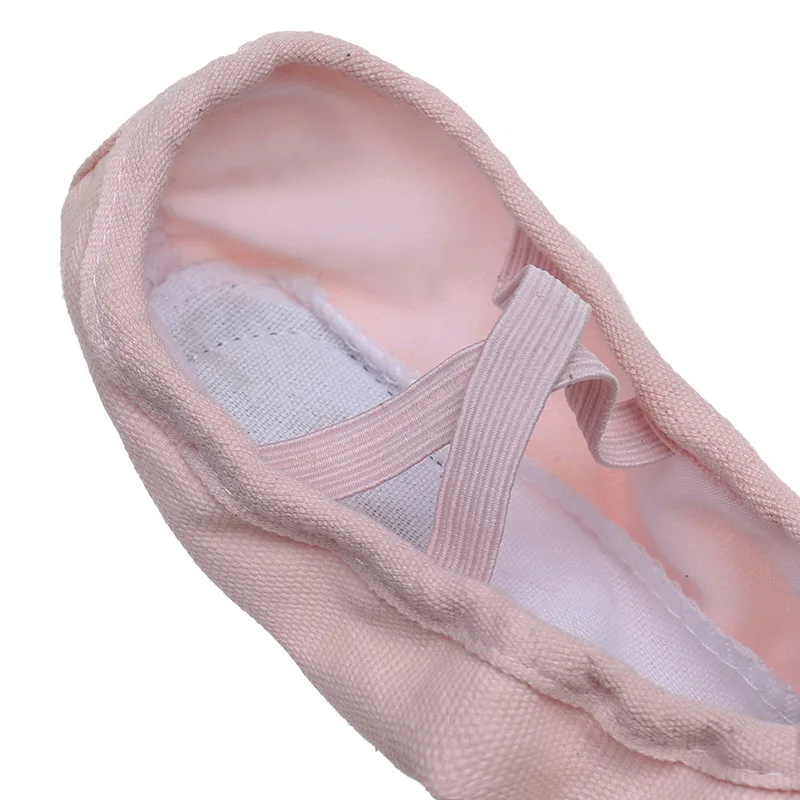 Professional Girls Ballet Shoes Flat Canvas Ballet Dancing Slippers Dance Shoes Kids Children Classic Split-Sole Soft Leather