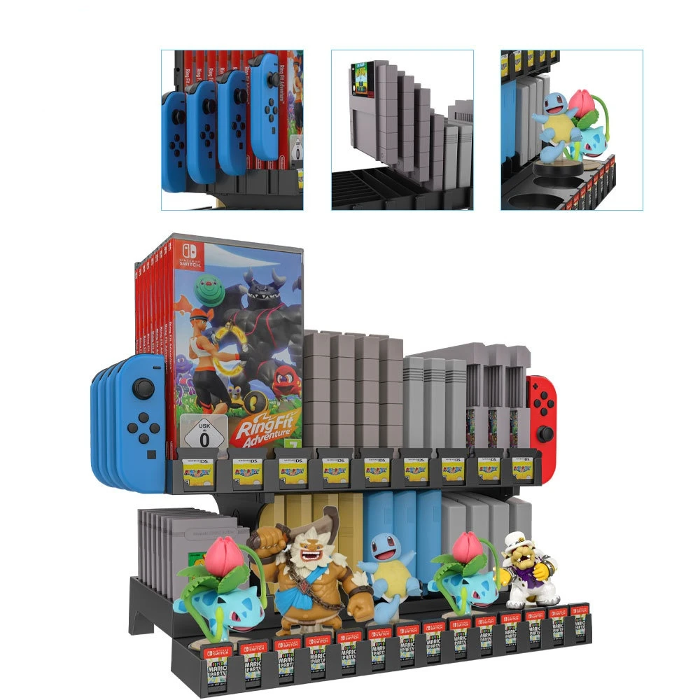 

Storage Rack for Nintend Switch Console Multifunctional Storage Bracket Disk Storage Tower Game Card Box Storage Stand Holder