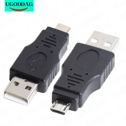 Адаптер для зарядки синхронизации данных Micro USB Male to USB Male Conveter V8 Male to USB Female