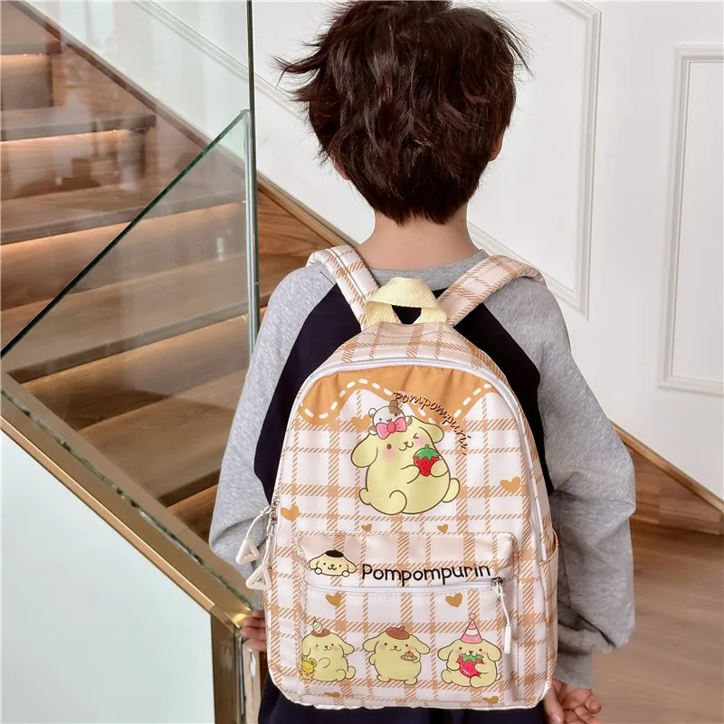 Женский рюкзак Kuromi Cinnamoroll Kawaii милый мультяшный мой Мелодия понравило помпон Purin