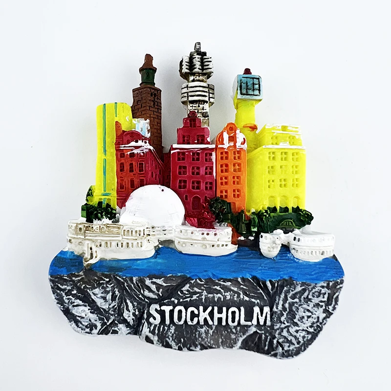 

Sweden Fridge Magnets Stockholm Travelling Souvenirs Fridge Stickers Home Decoration Wedding Gifts Photo Wall Magnetic Stickers