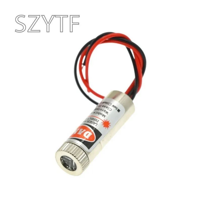 Головка лазерного модуля 650 нм 5 МВт с красной точкой/линией/крестом стеклянная