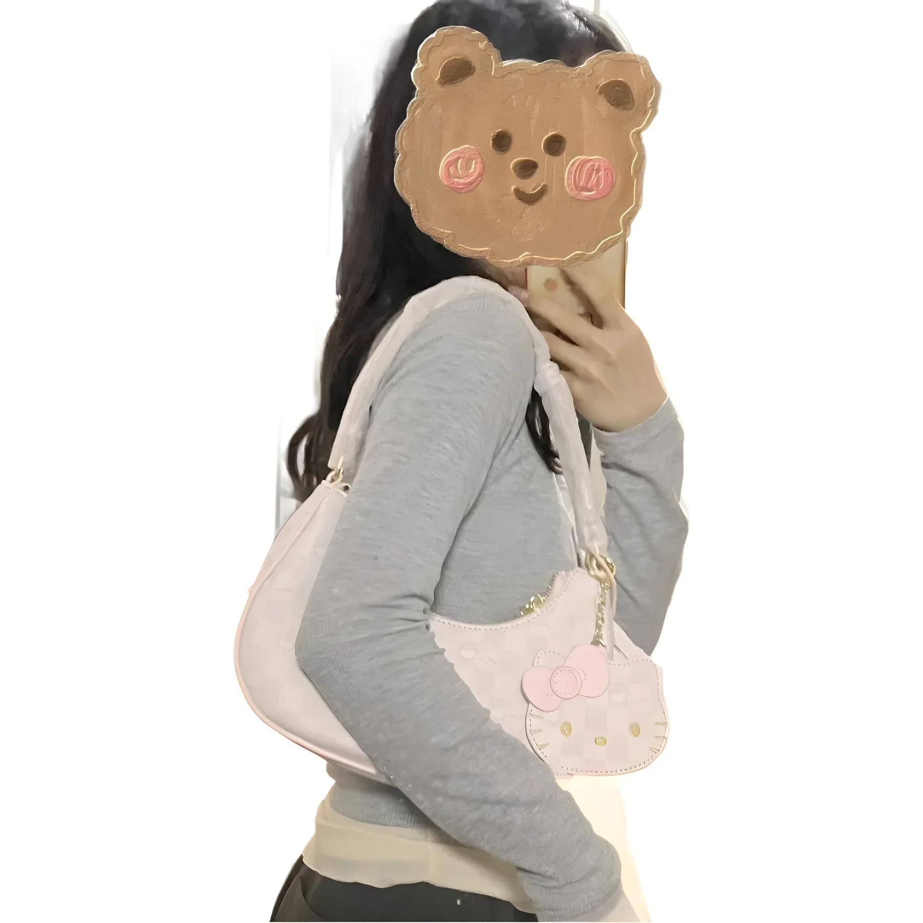 Женский кошелек с котенком и подмышками из мультфильма