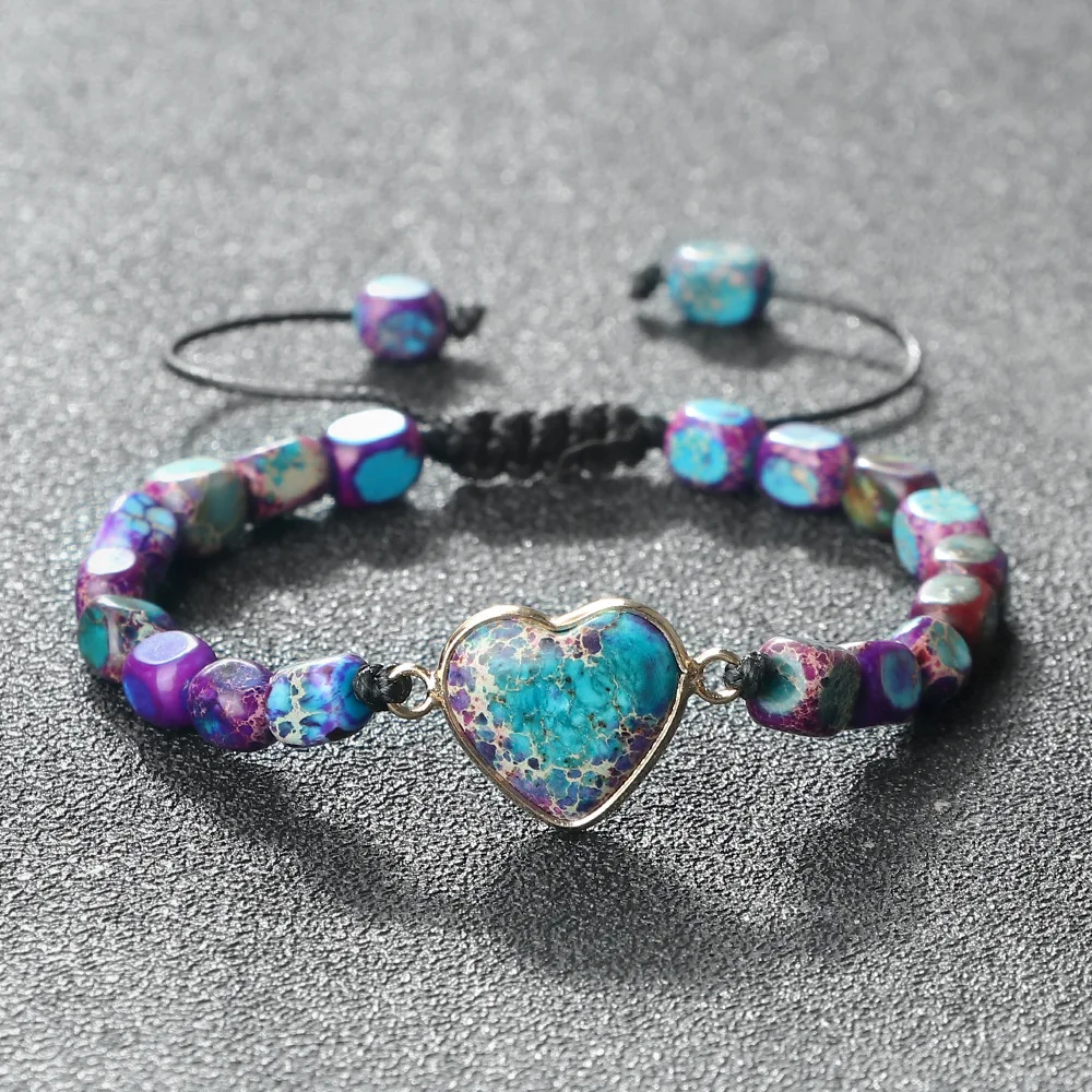 Браслет ручной работы из натурального Императорского камня женские браслеты в