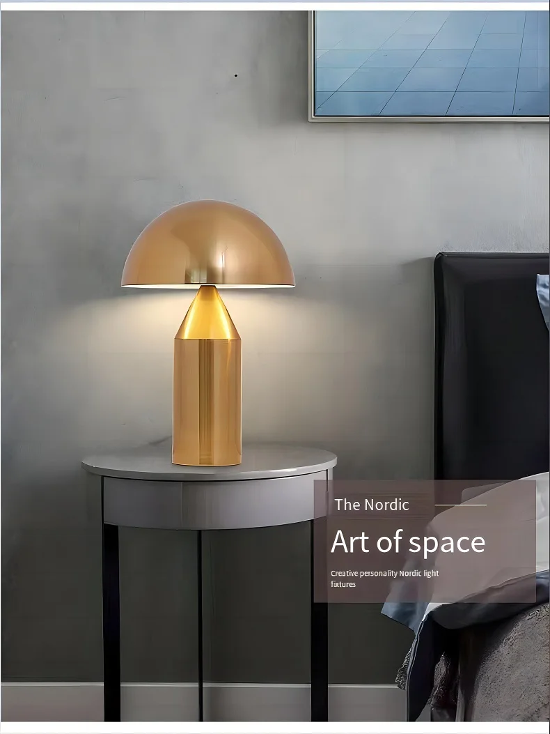 Европейская креативная светодиодная настольная лампа в виде гриба дизайнерская