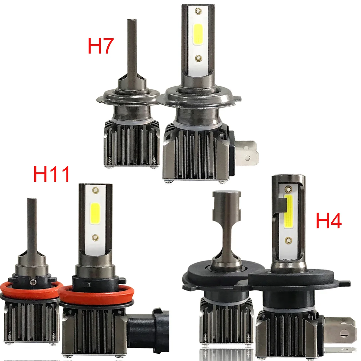 

2Pcs 20000LM H7 H4 LED H8 H11 H16 JP 9005 HB3 9006 HB4 9012 Hir2 80W LED Bulb Car Headlight Fog Light Turbo Lamp 6500K 12V