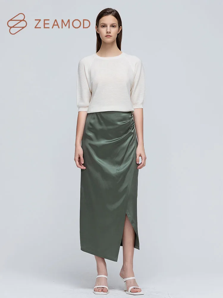 Рисунок 4 - Модная женская Однотонная юбка ZEAMOD 2023 из крепа