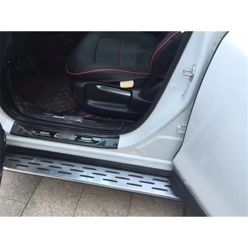 Боковые ступени в стиле BM для Mazda CX-8 2019 2020 2021 2022 2023 2024 2025 утолщенная конструкция