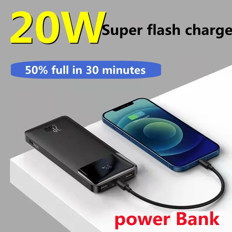 

PD 20W Power Bank 20000mAh Portable Charging Poverbank Mobile Phone External Battery Charger Powerbank 20000 mAh