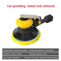 6 inch pneumatic air sander polisher tool polishing random orbital palm machine grinder for car paint care rust removal