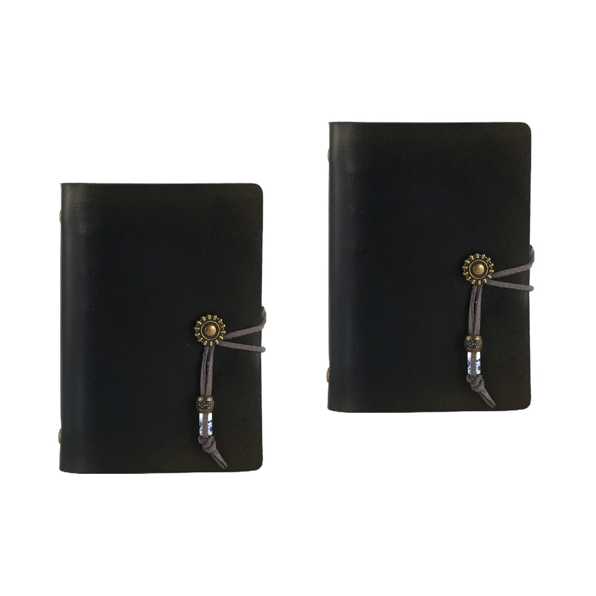 

2pcs Journal Refillable Loose Leaf Notepad Diary Writing Notepad A7