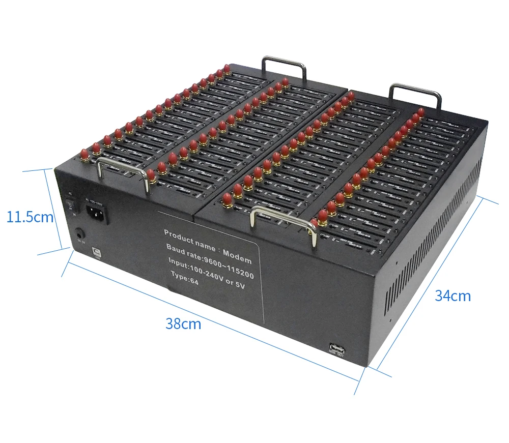 

Hot Sale 64 Ports Multi Sim Slots M26 Sms Caster GSM Modem 2G Gsm SMS Modem 4G Bulk sms with imei change
