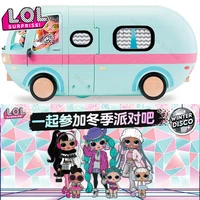 lol surprise dolls original toys 2 in 1 bus diy detachable toys anime figures cartoon lol dolls toys for girls birthday gifts