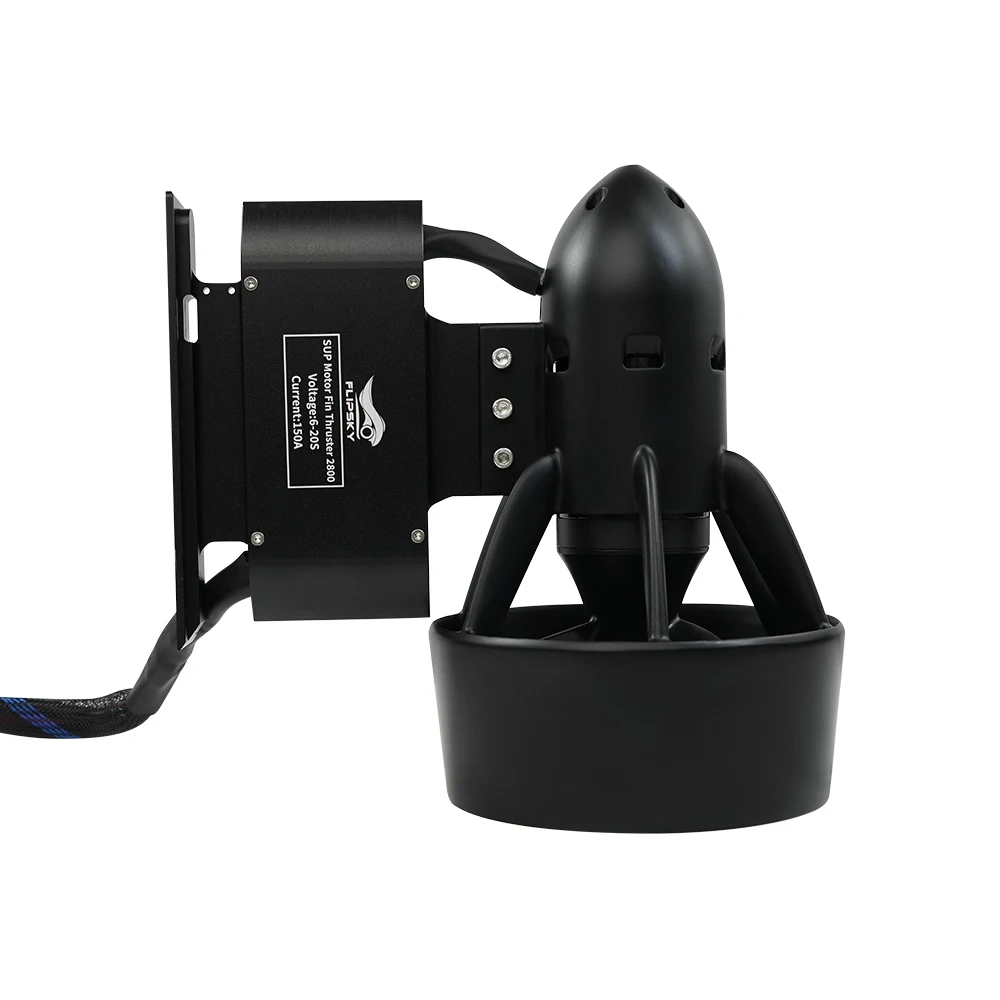 Фото Подводный электромотор Flipsky SUP Motor Fin Thruster 2800 4200W, водонепроницаемый подводный привод для ROV, радиоуправляемых лодок и джетбордов. №2