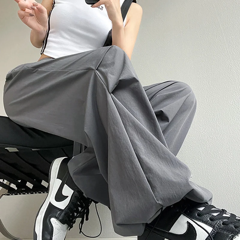 Повседневные брендовые нейлоновые брюки-карго для женщин Новинка лета 2024