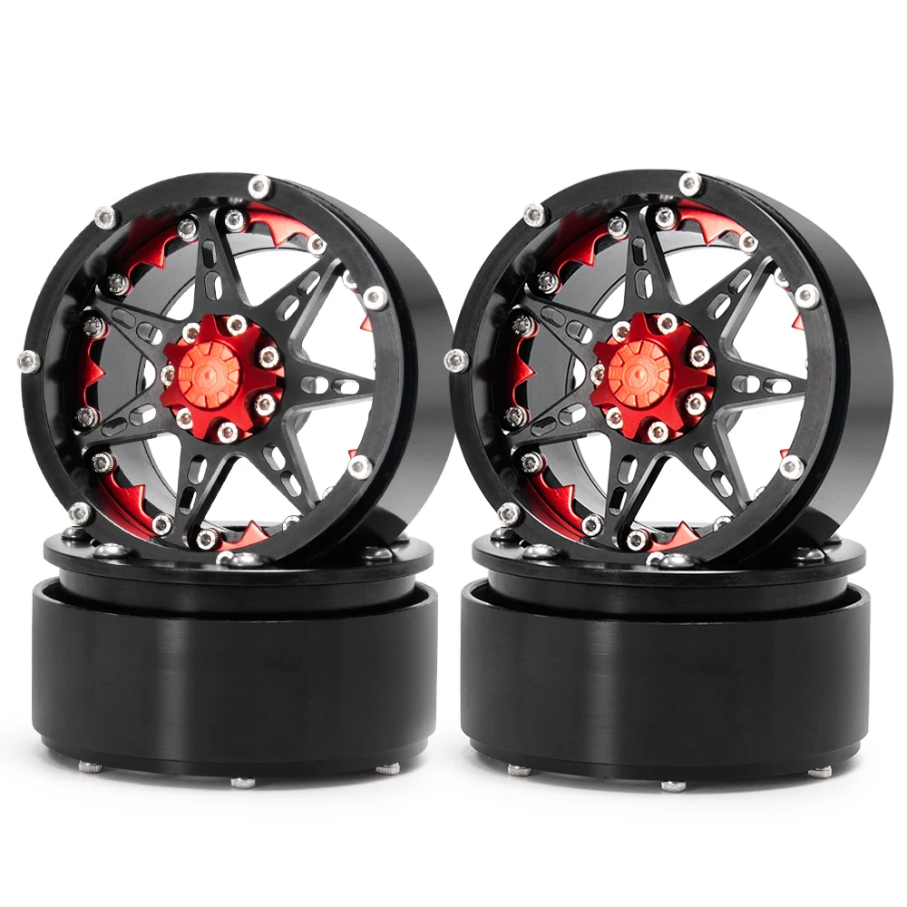 Фото AXSPEED Металл 2,2 Beadlock Колесные диски 6 спиц Hub для 1/10 RC грузовик Axial SCX10 Wraith RBX10 TRX4 TRX6 Hammer Rey 4WD части №4