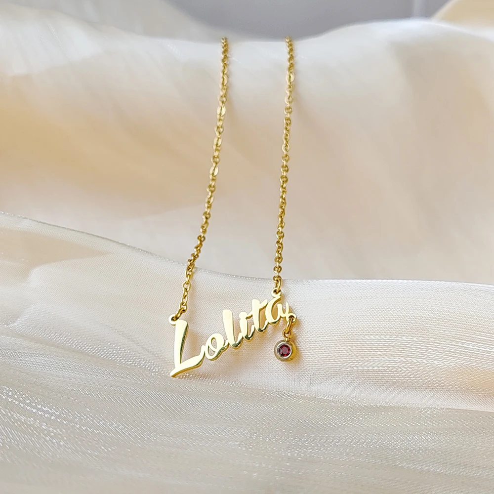 EManco ожерелье с кулоном-камнем по месяцу рождения ювелирные изделия на заказ