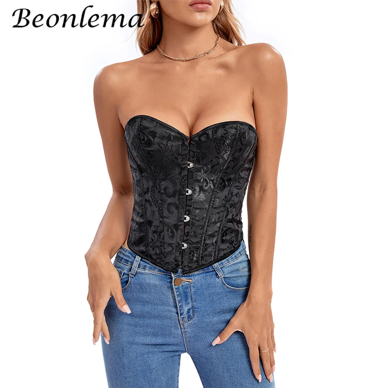 

Женская корректирующая одежда Beonlema, черная готическая одежда в стиле стимпанк