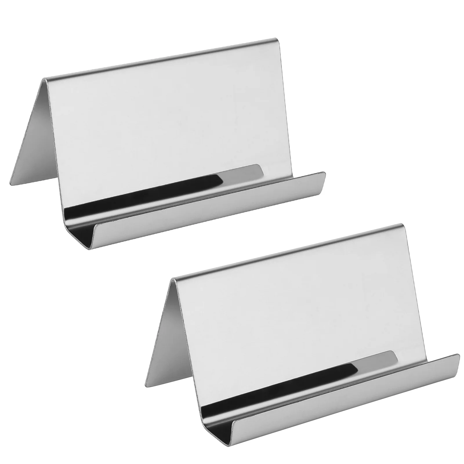 

2 Pcs Memo Photo Clip Minimalist Desk Desk Business Cards Holder Organizer Business Accessories Business Cards Stand Office