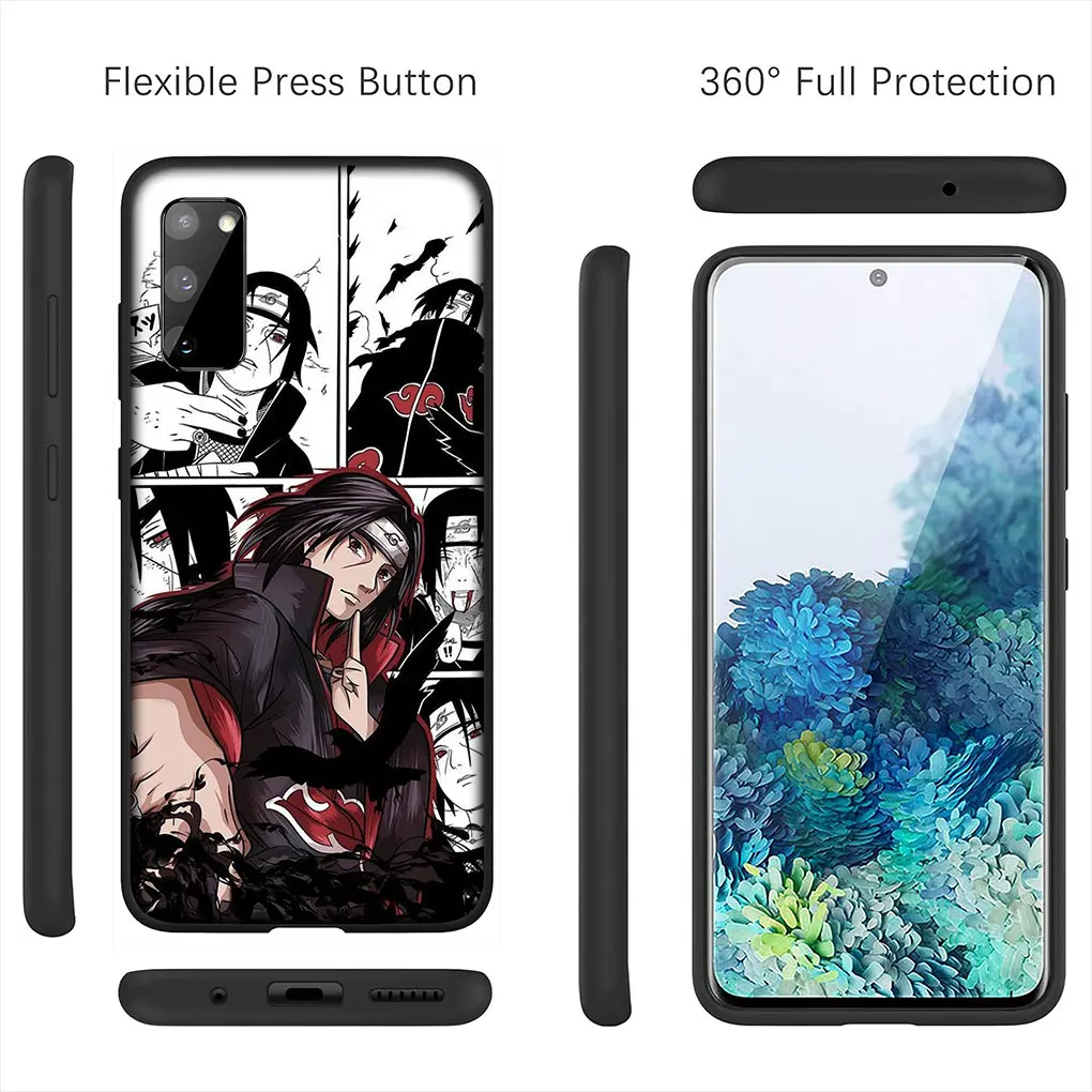 Itachis Uchihas Sasukes Akatsukis Pain Cover для Samsung Galaxy S21 S20 Fe S23 S22 Ultra S8 Plus A25 A12 A13 A21S A73 + чехол