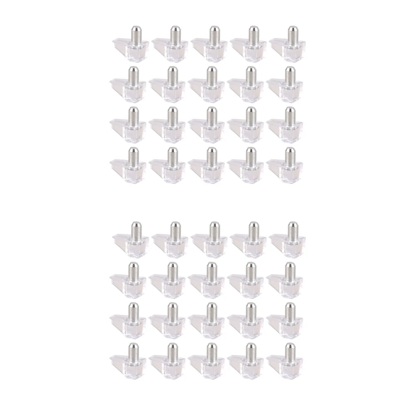 

5 Mm Pin Shelf Support Shelf Studs Strong Support 40 Pcs, Transparent