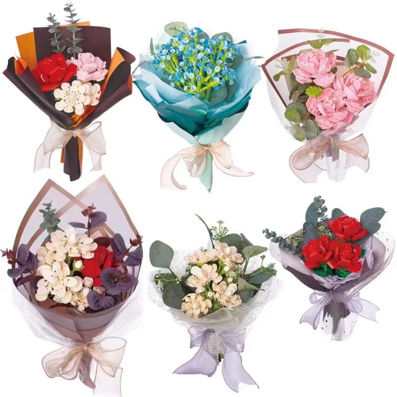 

Идея, вечный букет цветов, строительные блоки, романтические розы, роза, разноцветная, женское украшение для дома, подарок для девушки