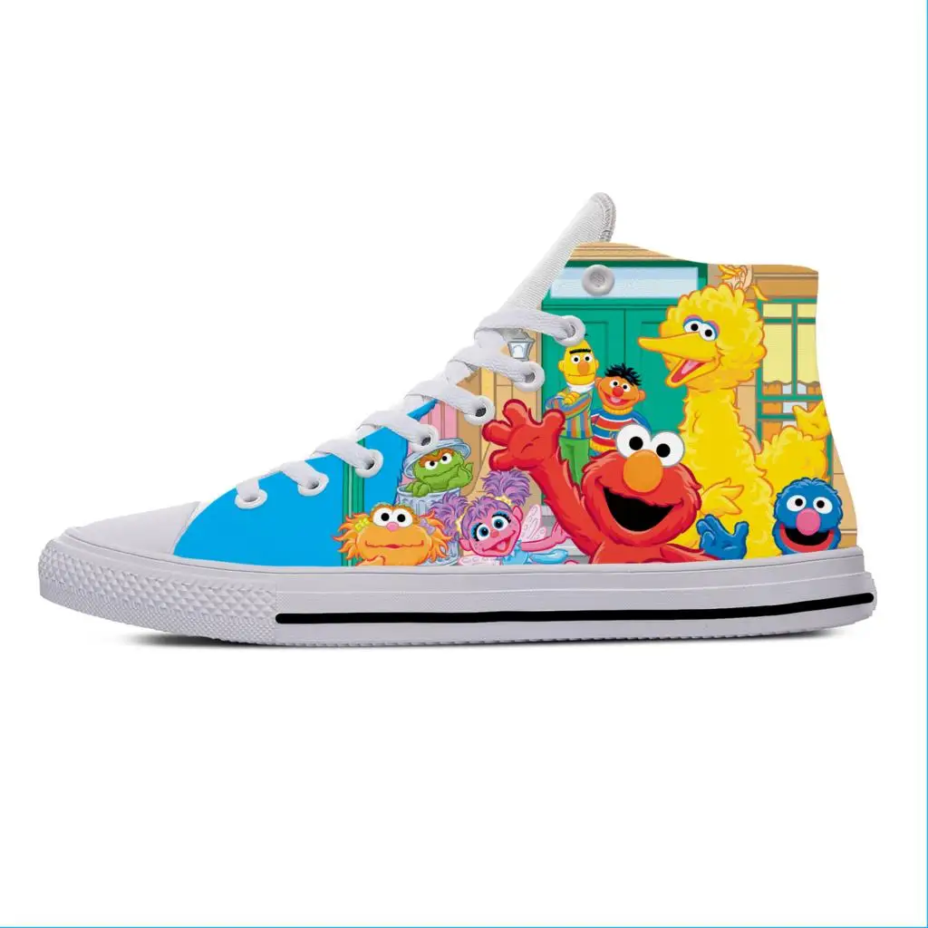 

Street Monster Anime Cartoon Manga Cookie Sesame Casual Cloth Shoes High Top Lightweight Breathable 3D Print Men Women Sneakers