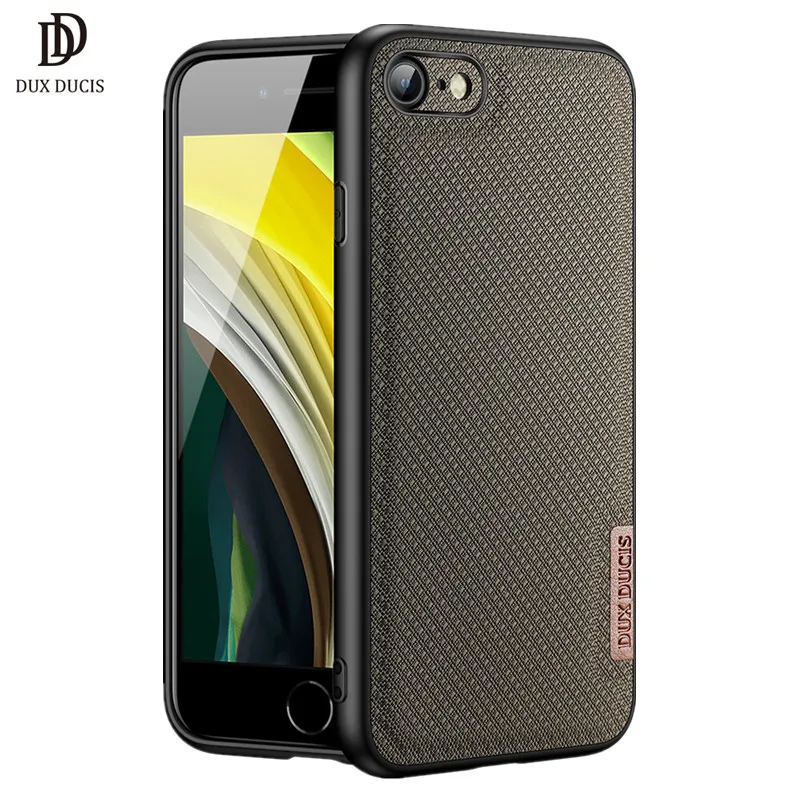 

For Apple Iphone 7 Iphone8 Dux Ducis Fino Series Woven Nylon Texture Silicone Back Cover For Iphone 7 8 Se 2020 Protection Case