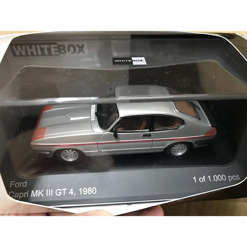 Литая модель автомобиля WHITEBOX в масштабе 1:43 FORD Капри MK III GT 4 1980 из сплава