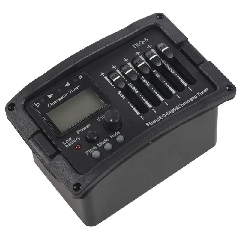 

Hot 3C-5 Band Acoustic Guitar Preamp EQ Equalizer Classical Acoustic Guitar Amplifier Digital Blend Tuner Piezo Pickup