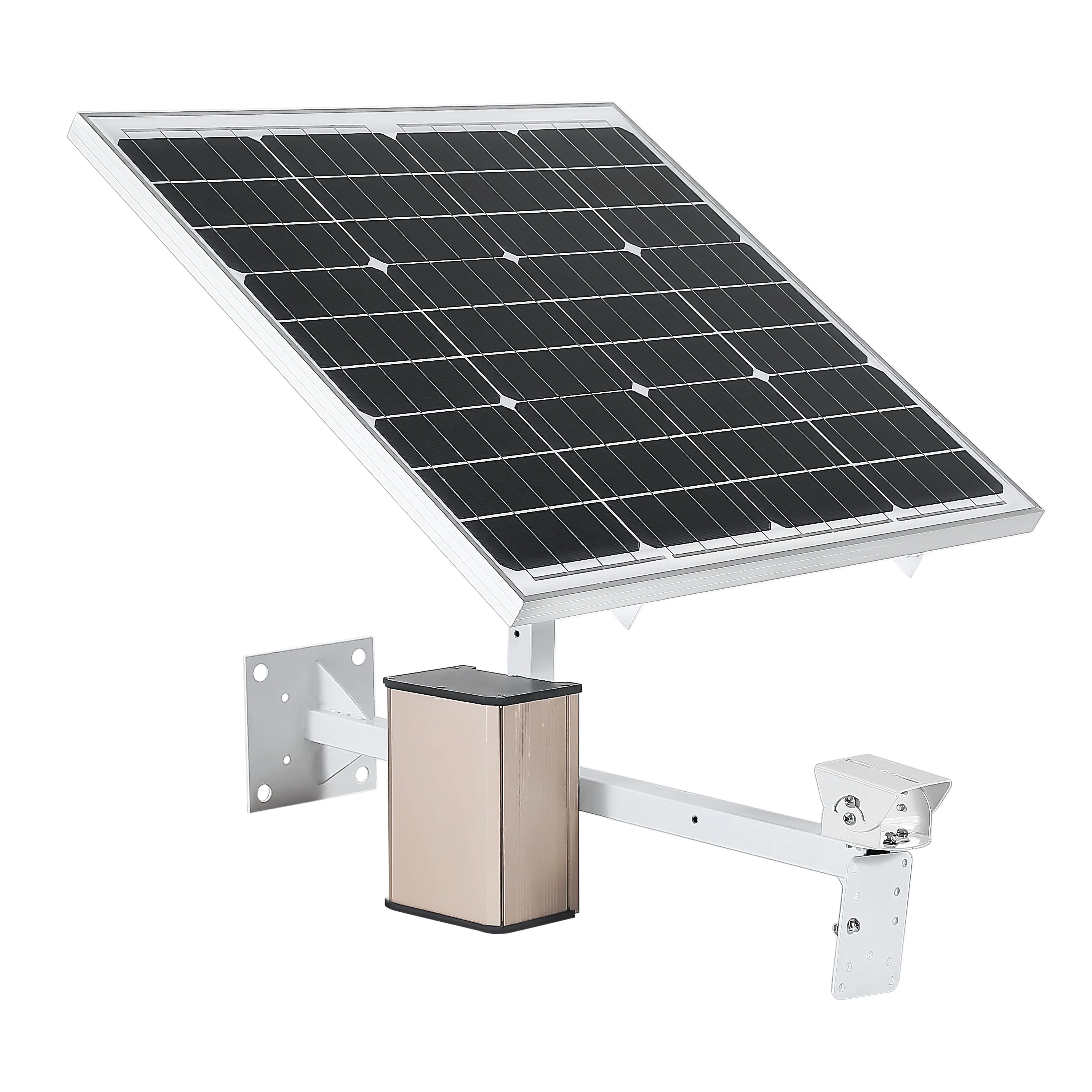 

DC12V 40A lithium battery pack mono crystalline 60w solar panel system built in controller and converter