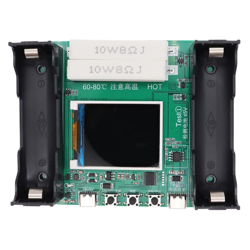 

Type-C LCD Display Battery Capacity Tester Module 0-9999mAh MWh Digital Battery Power Detector Module 18650 Battery Tester TypeC