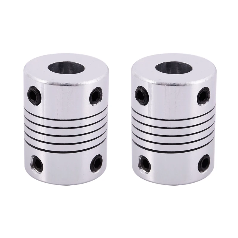 

2X соединитель вала двигателя CNC от 6,35 мм до 8 мм, гибкая муфта 6,35x8 мм