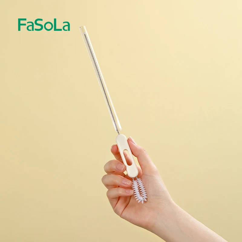 

FaSoLa 15.5cm/6.1in Cup Cover Brush Drinking Straw Cleaning Brush for Straws on Tumbler Water Bottle Sippy Cup Pipes Tubes