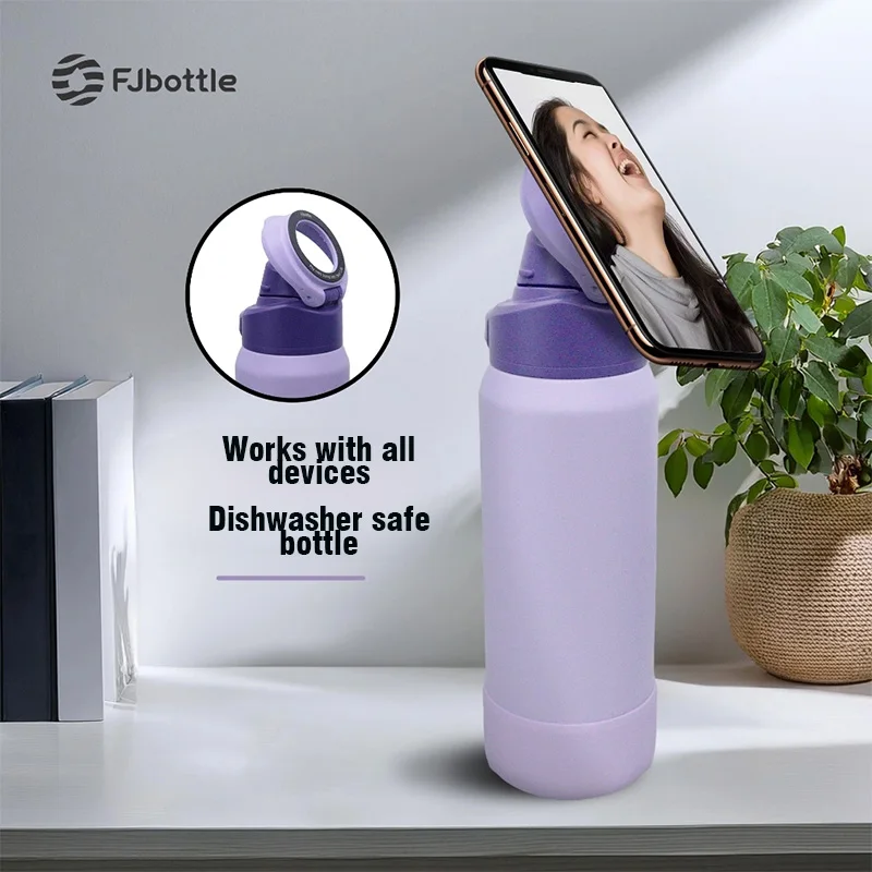 Магнитный изолированный термос FEIJIAN из нержавеющей стали Спортивная бутылка для